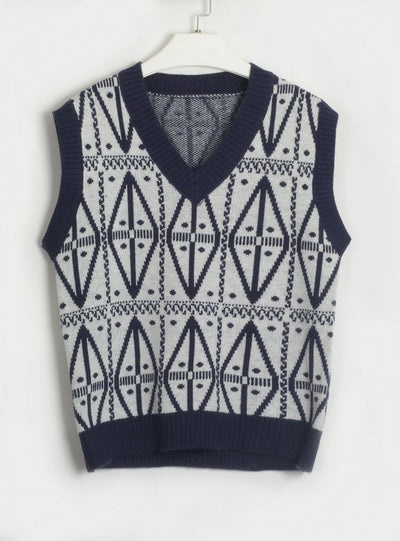 Fashion Geometric Sweater Vest