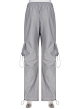 Slim Casual Overalls Pleated Elastic Pant