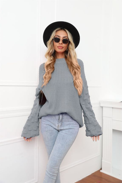 Large-size Pullover Knitted Sweater