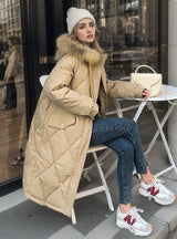 Loose Large Size Padded Long Cotton-padded Coat