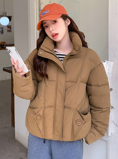 Short Cotton-padded Loose Jacket