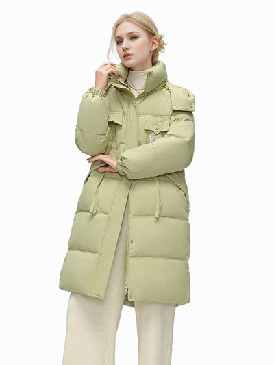 Long Hooded Padded Cotton-padded Jacket Coat