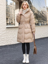 Medium and Long Loose Cotton-padded Down Jacket