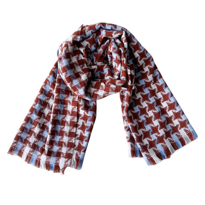 Thickened Houndstooth Scarf Shawl