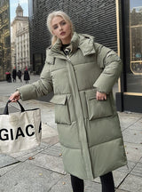 Loose Long Cotton-padded Jacket Coat