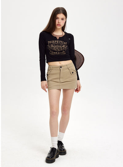 Fake Two Long-sleeved Tops T-shirts