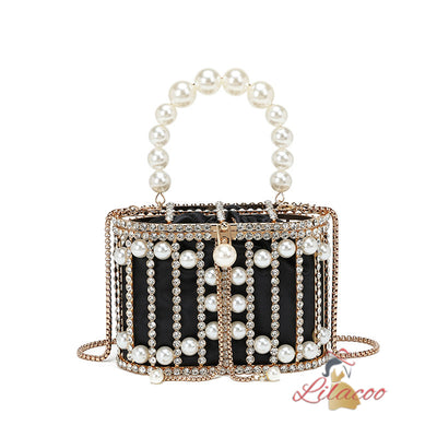 Diamond Pearl Handbag Birdcage Bag