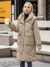 Medium and Long Knee-length Cotton-padded Jacket