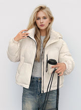 Thickened Vertical Collar Cotton-padded Down Jacket