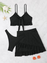 Skirt Three-piece Bikini Suit