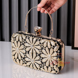 Diamond Dinner Bag Flower Handbag