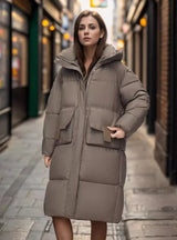 Long Loose Padded Cotton-padded Jacket