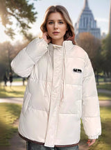 Fake Two-piece Hooded Thickened Cotton-padded Jacket