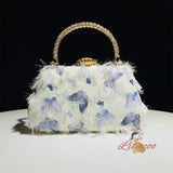 Dancing Butterfly Tassel Handbag Dinner Bag