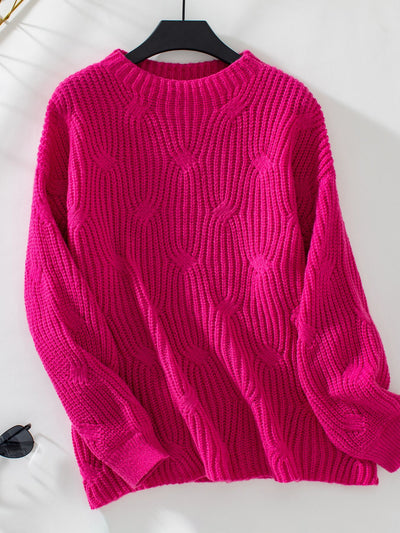 Knitted Pullover Loose Long Sleeve Sweater