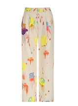 Printed Wide-leg Trousers Pant