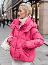 Women Short Hooded Padded Coat