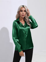 Satin Long Sleeve Shirt