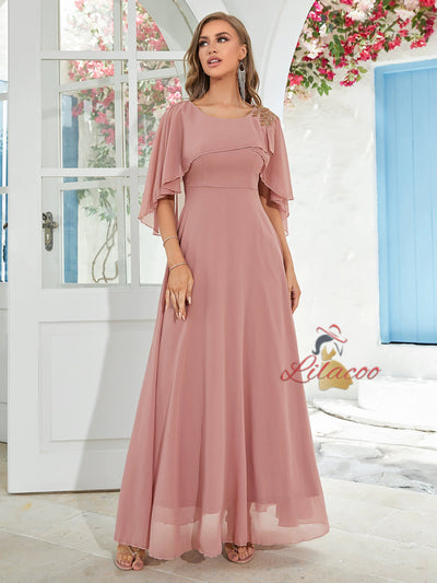 Loose Slim Chiffon Evening Dress