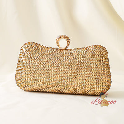 Hot Drilling Dinner Studded Clutch Bag