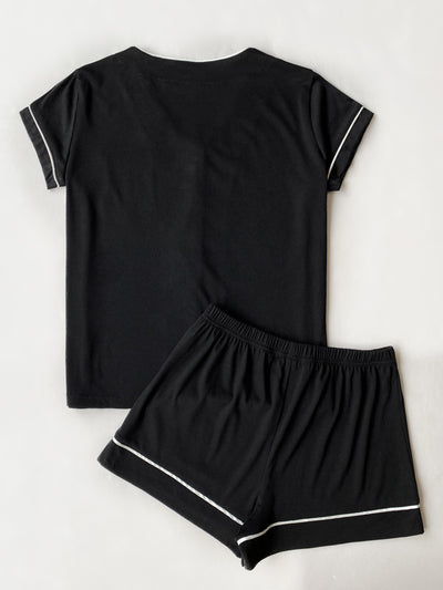 Short Sleeve Summer Pajamas Suit