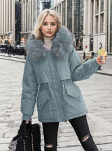 Women Hooded Coat Cotton-padded Jacket