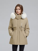 Large Fur Loose Thick Cotton-padded Down Jacket