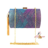 Color-changing Satin Tassel Banquet Bag