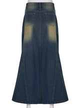 Retro Slim Low Waist Fishtail Skirt