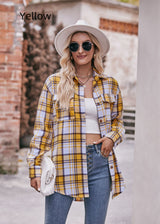 Casual Fashion Loose Plaid Shirt