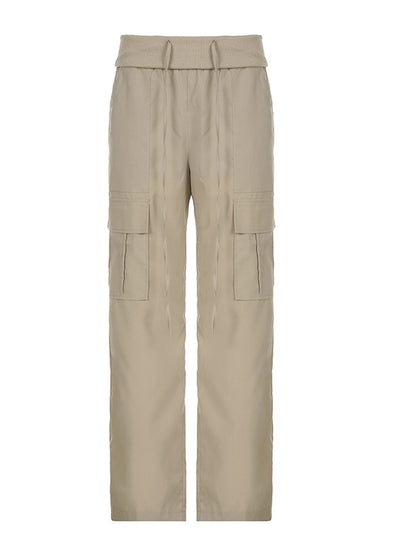 Loose Large Pocket Slacks Pant