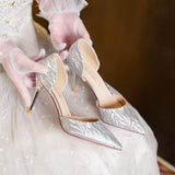 Pointed Thin-heeled Sandals Wedding Shoes