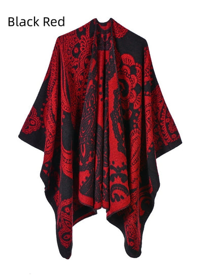 Women's Scarves Padded Warm Shawl Cloak