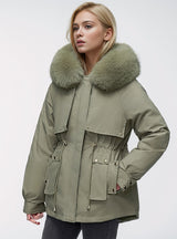 Thickened Plus Size Pocket Warm Coat