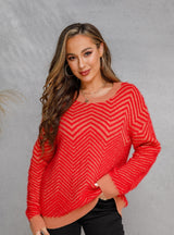 Round Neck Pullover Long Sleeve Sweater