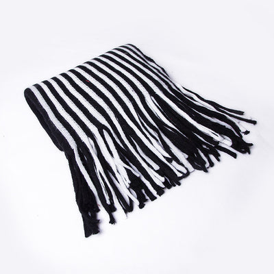 Wool Warm Scarf Pinstripe Scarf