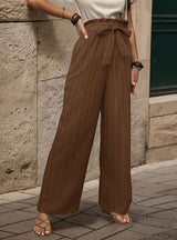 Women Ruffled Elastic Trousers Pant