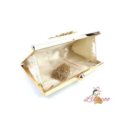 Diamond-studded Sunflower Dinner Bag Clutch Bag