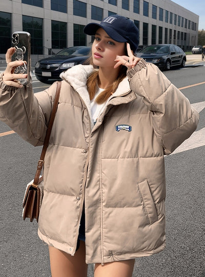 Loose Cotton-padded Warm Jacket Coat