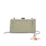 Diamond-encrusted Fringed One-shoulder Rhinestone Bag