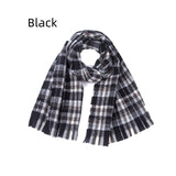 Women Warm Plaid Scarf