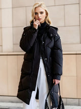 Over-the-knee Thick Loose Large Size Cotton-padded Jacket