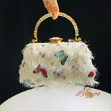 Dancing Butterfly Tassel Handbag Dinner Bag