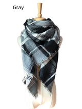 Colorful Plaid Square Plaid Scarf