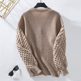 Knitted Retro Loose Long-sleeved Sweater Coat