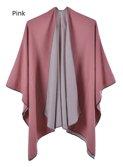 Warm Shawl Double-sided Cashmere Cloak