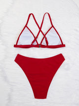 Fashion Sexy Solid Color Bikini