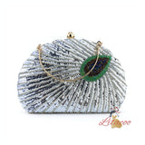 Shell Peacock Beaded Dinner Package Hangbag