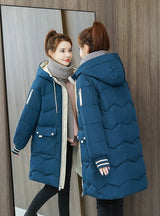 Loose Medium and Long Thick Cotton-padded Jacket