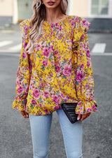 Women Printed Long-sleeved Shirt